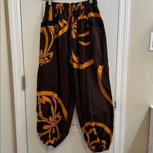 Stylish Brown and Orange unisex Pants